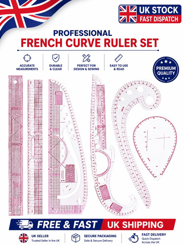 6pcs french curve ruler set - 6pcs,