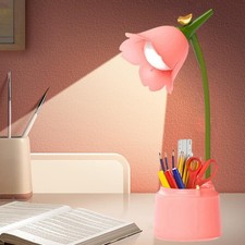 Led flower desk lamp usb - desk,