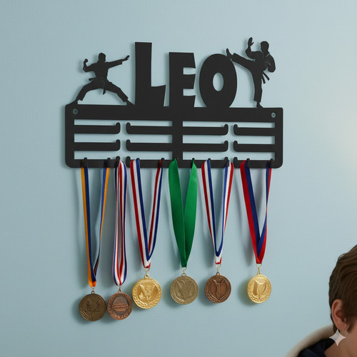 Personalised karate medal - karate,