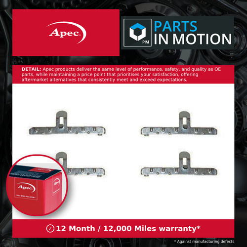 Brake pad fitting kit fits - pad,