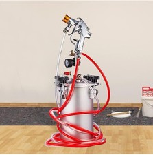 Paint Pressure Pot 5L Pressure Tank with Paint Spray Gun 6 Holes Paint Sprayer