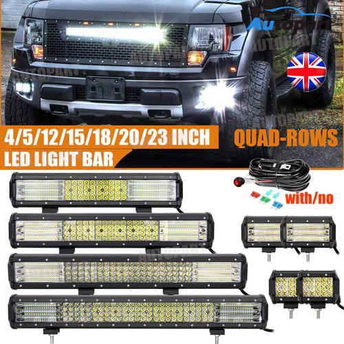 Quad rows led work light - rows, bar