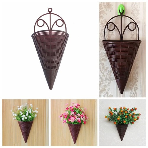 Wall hanging planter rattan - hanging,