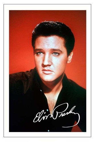 Elvis presley signed photo - elvis,