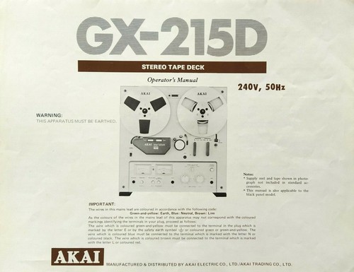 Akai 215d reel to - -,