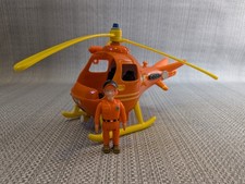 Fireman Sam Orange Helicopter Wallaby With Figure. Electronic with Sounds 