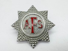 ANTIQUE WW2 AFS BADGE AUXILIARY FIRE SERVICE OFFICERS STAR LARGER SIZE