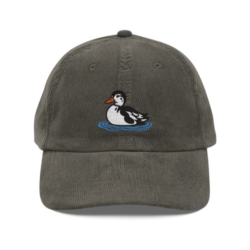 Magpie call duck - call, embroidered