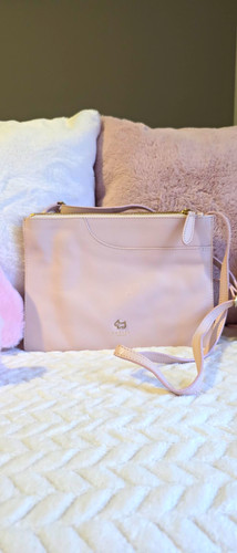 Radley pink leather crossbody - pink,