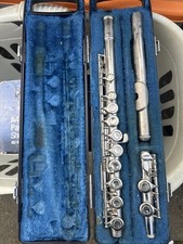  Yamaha YFL-21N Silver Plated Flute with Hard Case Japan  