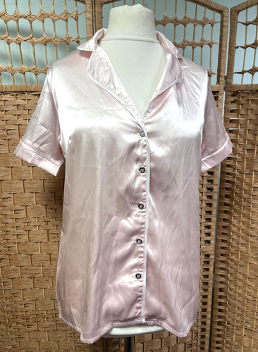 Lipsy pink white satin pyjama