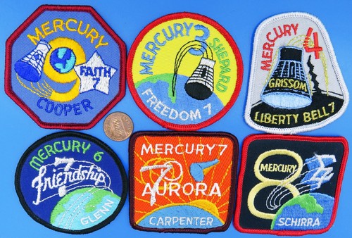 Mercury patch lot - 6, vtg