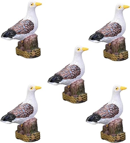 5pcs sea bird - seagull, stand