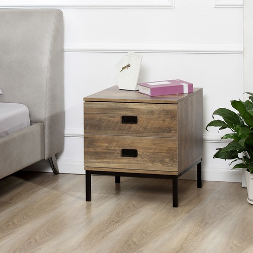 End table metal frame bed - table,