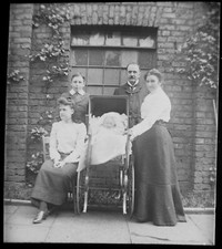 Edwardian faily with baby - edwardian,