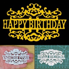 Large 'Happy Birthday' Metal