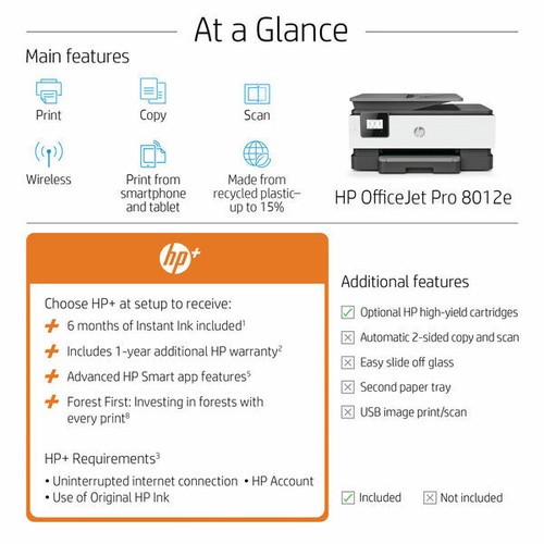 Officejet 8012e colour - hp,