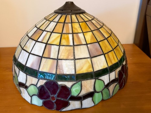 Antique leaded slag - antique, lamp