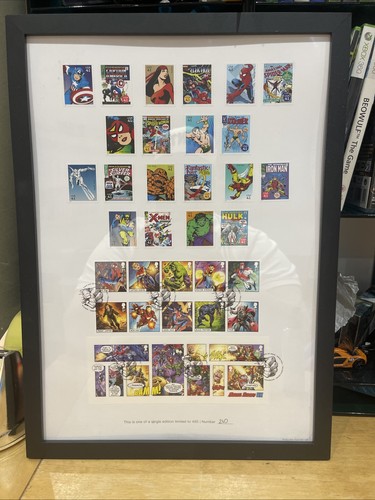 Framed usa stamp - usa, marvel