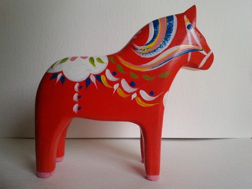 Dala horse carved - horse,