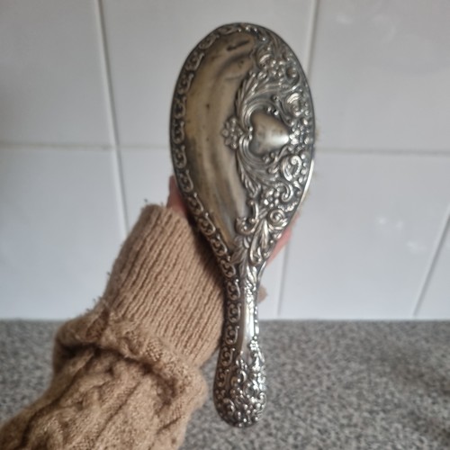 Vintage silver plated hair - plated,