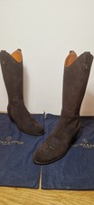 Fairfax & Favor Suede Boots Size 7 BNWOB Brown NEW E77