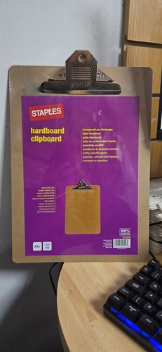 Clipboard wooden hardboard - clipboard,