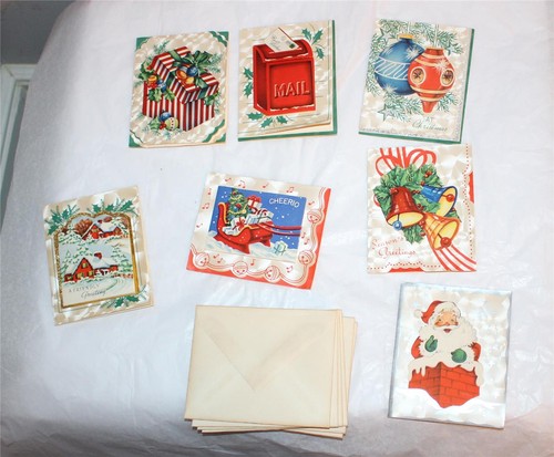 Vintage christmas cards - christmas,