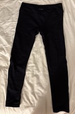 USA Pro black Gym Compression Leggings Women Size L UK 14 Worn Good Condition