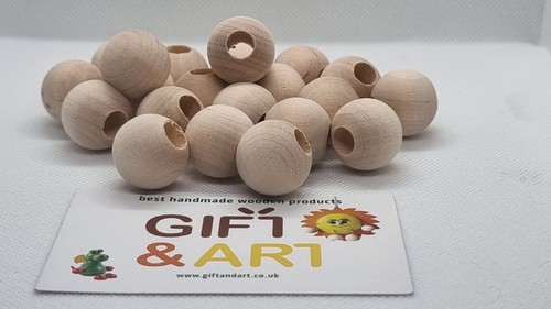 20mm wooden natural craft - 20mm,