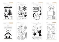 BEAUTIFUL CHRISTMAS STAMPS FOR CARDS & CRAFT - 8 THEMES FREE POSTAGE AND PACKING