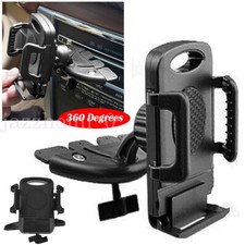 360 Degree Car Mobile Phone Holder CD Slot Mount Stand Cradle For Cellphone