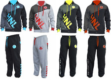 Kids Girls Boys Tracksuit Set Sports Hoodie Jogging Bottom & Top Set  Age 7-13 y
