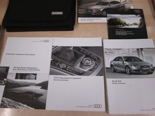  AUDI A4 OWNERS PACK HANDBOOK MANUAL WITH WALLET 2008-2012 INC SAT NAV