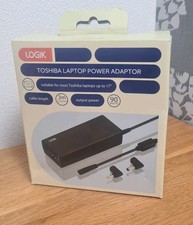 Logik Toshiba Laptop Power Adapter – 90W, 19V DC, 3m Cable – New (Open Box)