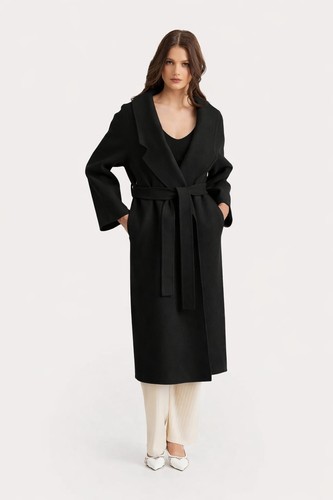 Stunning long coat wool and - coat,