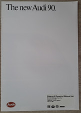 Audi 90 Range Brochure 1984 - CD  Quattro
