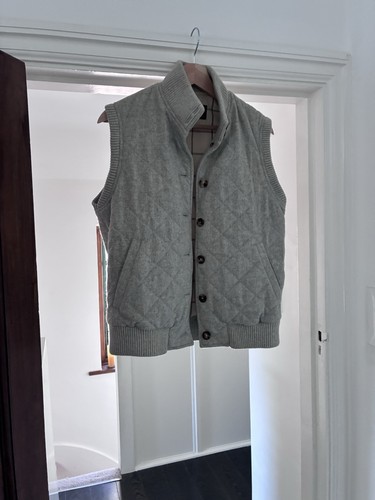 Loro piana grey cashmere gilet - loro,