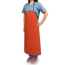 RE-GEN Heavy Duty Premium Red Natural Rubber Oil Chemical Grease Resistant Apron