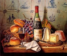 A FINE MEAL TABLE OF CHEESE