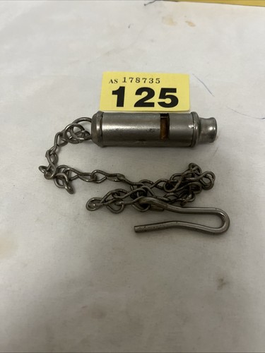Old whistle with chain vintage - old,