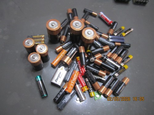 Job lot assorted batteries