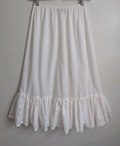 80s vtg petticoat slip skirt - vtg,