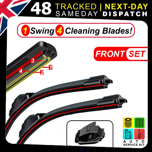 Four blades front windscreen - blades,