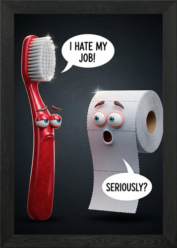 Hate job framed wall - i,