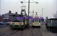 BLACKPOOL CENTENARY TRAM 646 CORONATION 660 ASH ST FLEETWOOD 35mm NEGATIVE/COPY