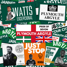 Plymouth Inspired FAN Football ULTRA Stickers X50