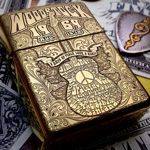 Zippo woodstock themed - “woodstock”,