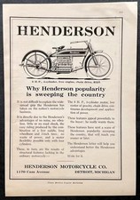 1913 Henderson Motorcycle AD