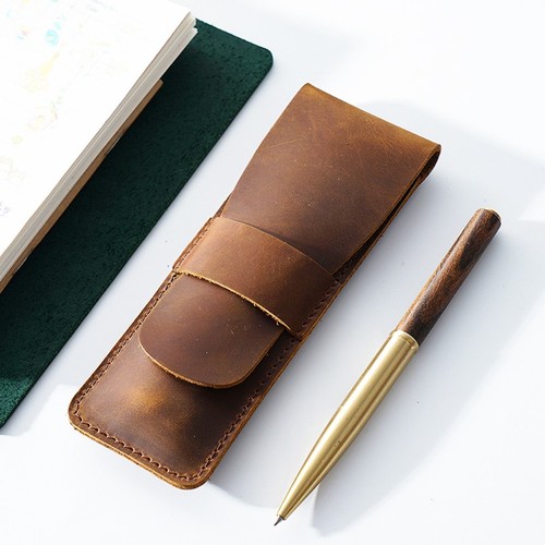 Vintage genuine leather pen - vintage,
